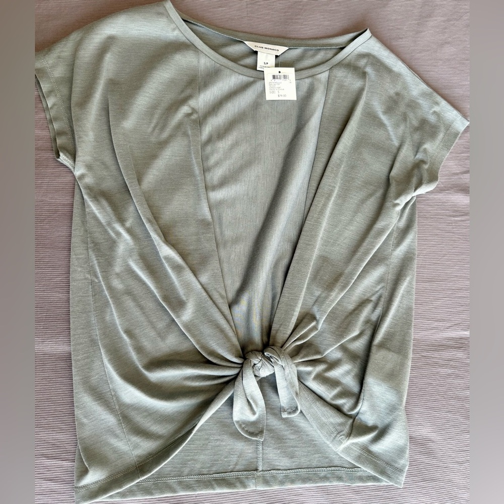 Club Monaco NWT Short Sleeve Top in Green